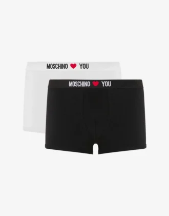 Set de 2 boxers de jersey elástico My Valentine