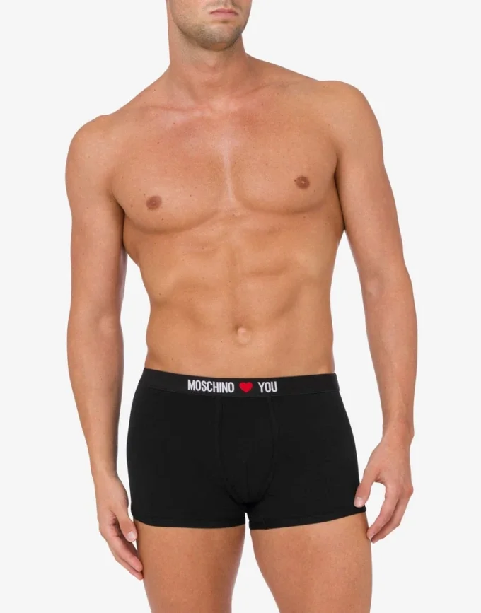 Set de 2 boxers de jersey elástico My Valentine