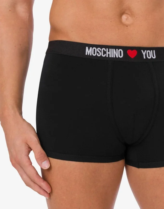 Set de 2 boxers de jersey elástico My Valentine