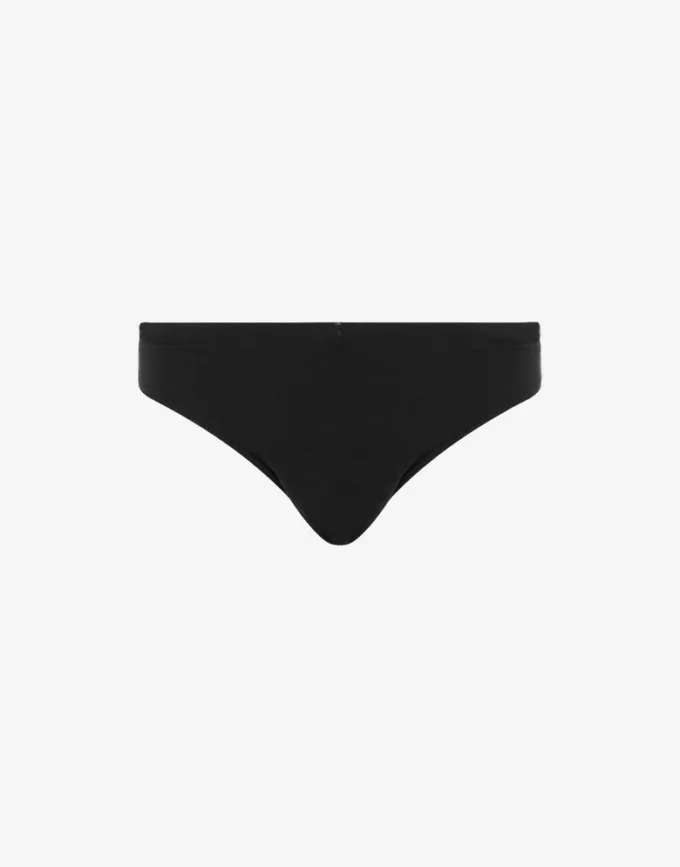 Slip de baño con banda con logotipo