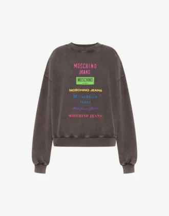 Sudadera de algodón estampada