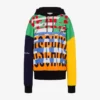 Sudadera de algodón estampada
