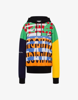 Sudadera de algodón estampada