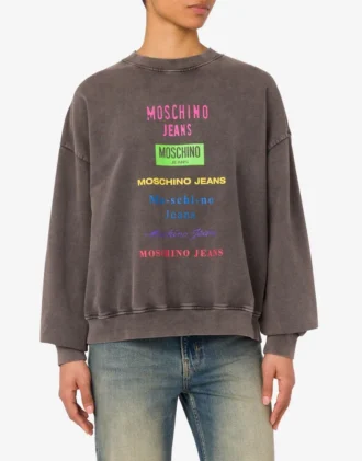 Sudadera de algodón estampada