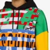 Sudadera de algodón estampada
