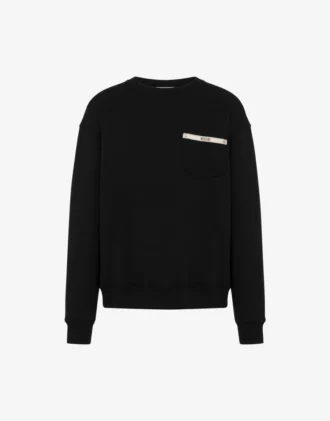 Sudadera de algodón orgánico bordada