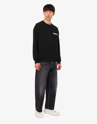 Sudadera de algodón orgánico bordada