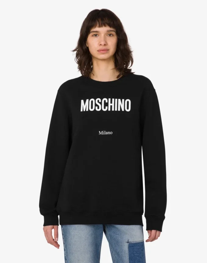 Sudadera de algodón orgánico estampada