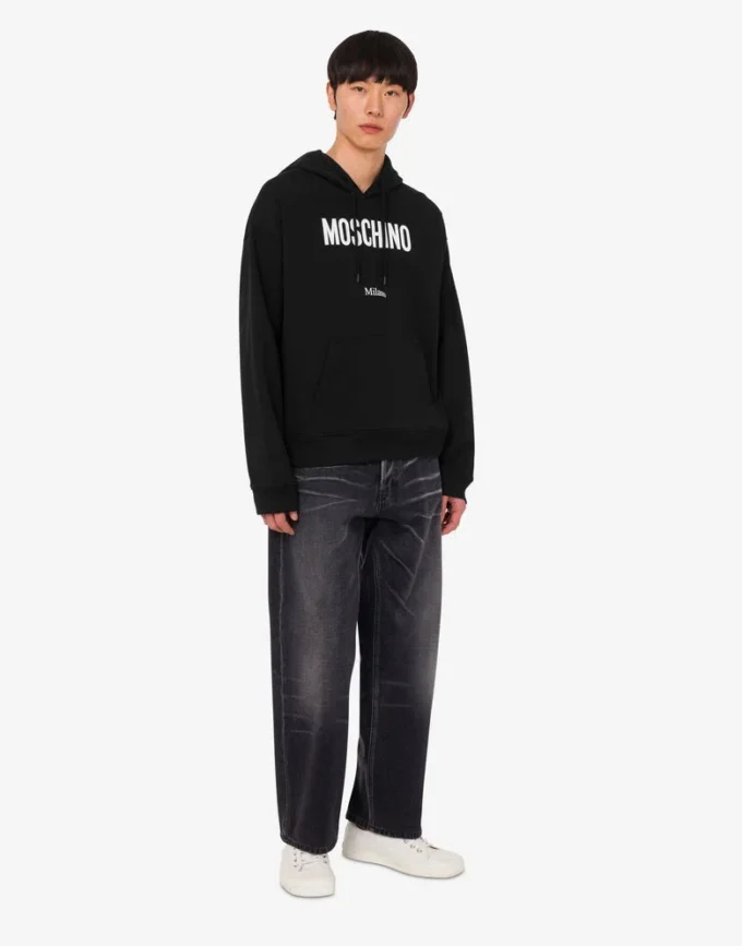 Sudadera de algodón orgánico estampada Sudadera de algodón orgánico estampada