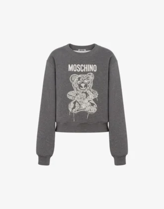 Sudadera de algodón orgánico Moschino Teddy Bear