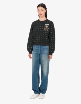 Sudadera de algodón orgánico Moschino Teddy Bear