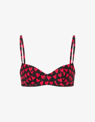 Top de bikini de lycra estampado Top de bikini de lycra estampado