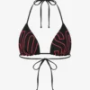 Top de bikini de lycra estampado