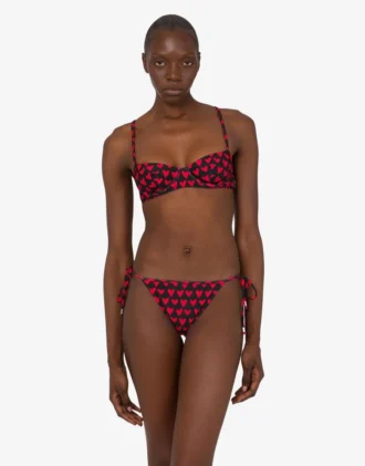 Top de bikini de lycra estampado Top de bikini de lycra estampado