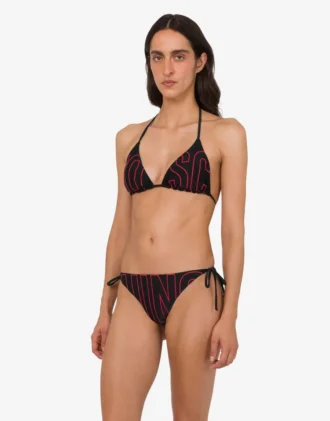 Top de bikini de lycra estampado Top de bikini de lycra estampado
