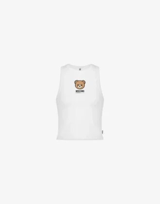 Top de jersey de algodón elástico Moschino Teddy Bear Top de jersey de algodón elástico Moschino Teddy Bear