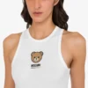 Top de jersey de algodón elástico Moschino Teddy Bear