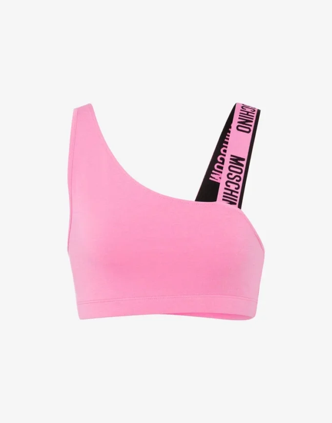 Top deportivo de jersey de algodón elástico