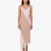 Vestido bordado de mezcla de seda Vestido bordado de mezcla de seda