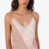 Vestido bordado de mezcla de seda Vestido bordado de mezcla de seda