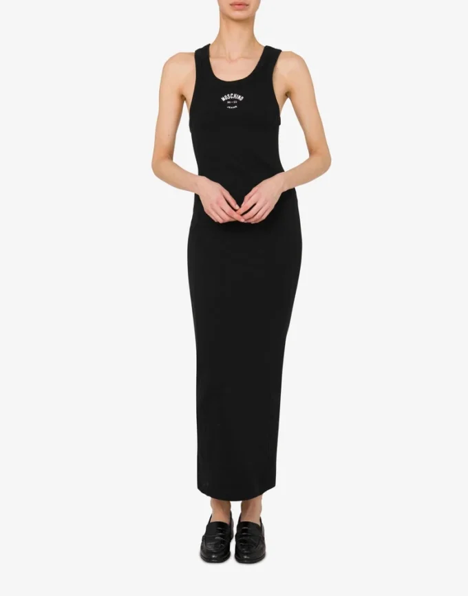 Vestido de algodón elástico