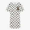 Vestido de algodón grueso con estampado de ositos de peluche Moschino