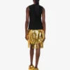 Vestido de crepé elástico con adornos Vestido de crepé elástico con adornos