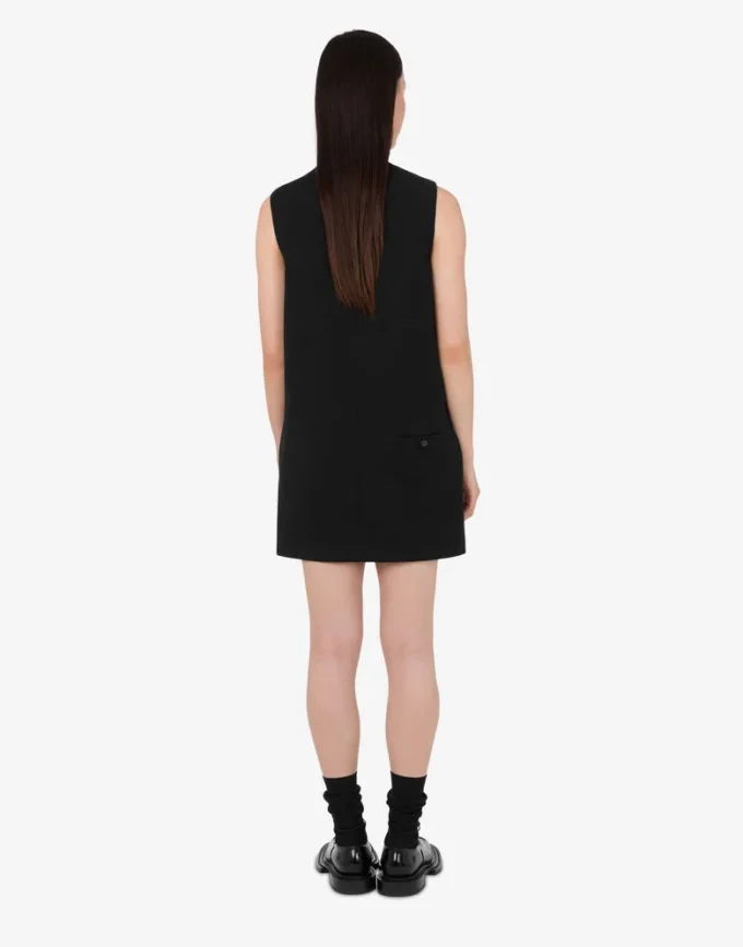 Vestido de franela de lana
