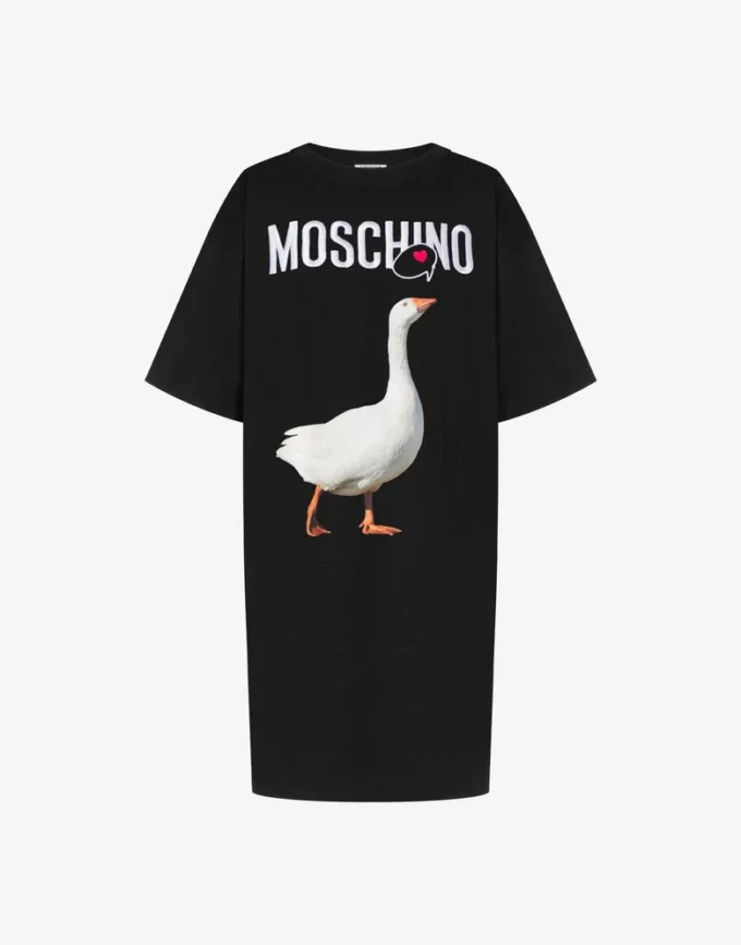 Vestido de jersey de algodón orgánico Goose