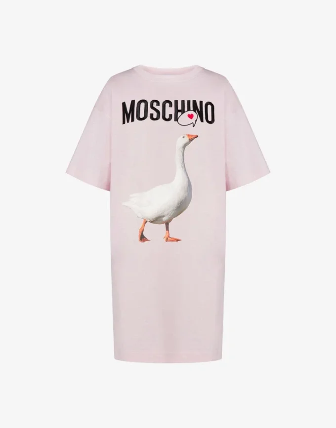 Vestido de jersey de algodón orgánico Goose