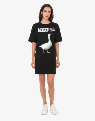 Vestido de jersey de algodón orgánico Goose