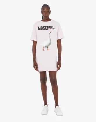 Vestido de jersey de algodón orgánico Goose