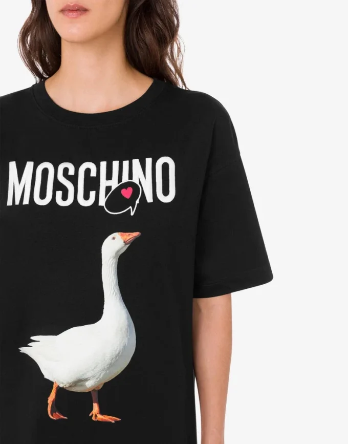 Vestido de jersey de algodón orgánico Goose