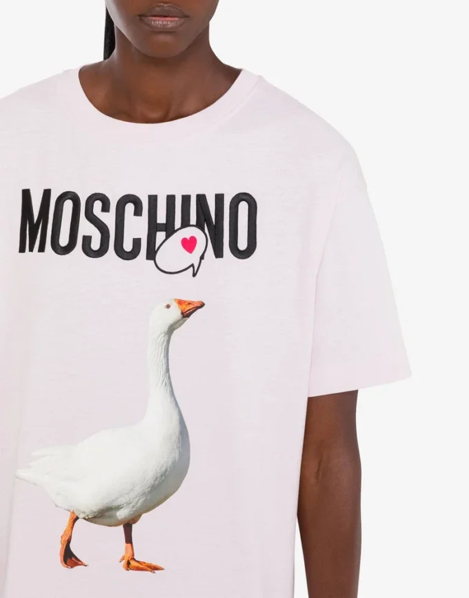 Vestido de jersey de algodón orgánico Goose