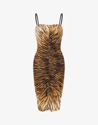 Vestido de jersey estampado
