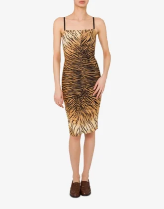 Vestido de jersey estampado