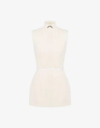 Vestido de lona de algodón crudo