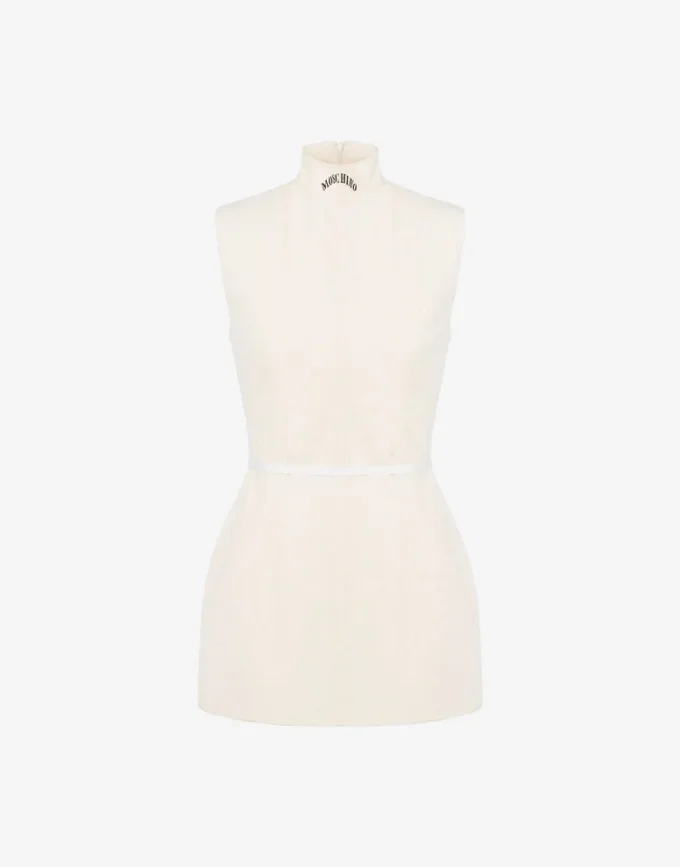 Vestido de lona de algodón crudo