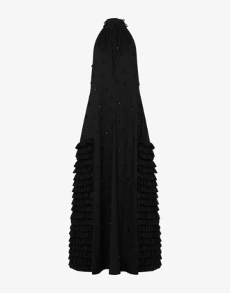Vestido de popelín de algodón bordado