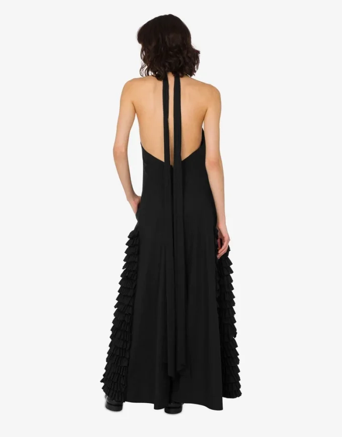 Vestido de popelín de algodón bordado