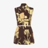 Vestido de popelín de algodón estampado