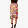 Vestido de popelín de algodón estampado