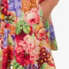 Vestido de popelín de algodón estampado