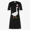 Vestido de punto de algodón Goose