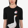 Vestido de punto de algodón Goose