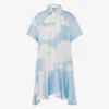 Vestido de sarga de seda Archive Clouds Vestido de sarga de seda Archive Clouds