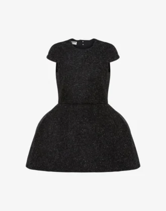 Vestido de tela de lana mezclada