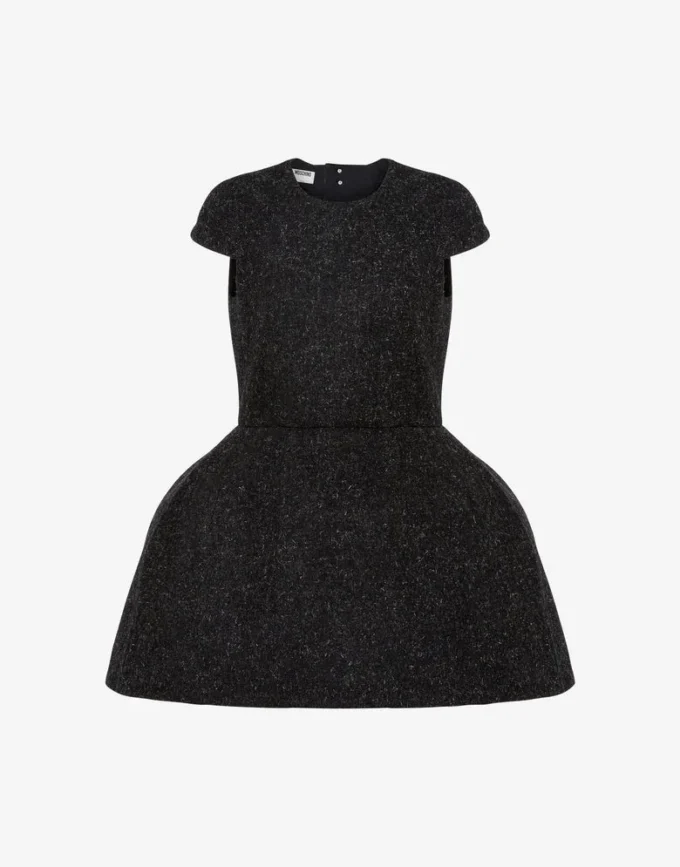 Vestido de tela de lana mezclada