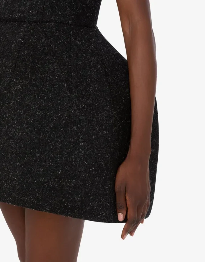 Vestido de tela de lana mezclada