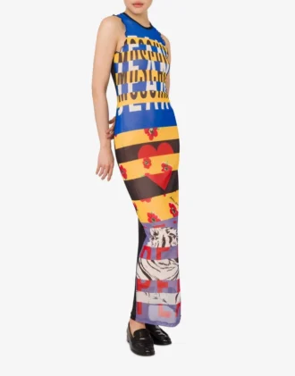Vestido de tul estampado
